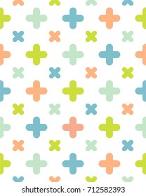 round thick plus cross cute pattern