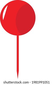 A round thumb pin 