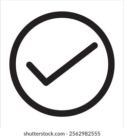 Round Tick mark Colors. Check box icon with correct, accept check mark icons tick box checked. Approve symbol. Mark Correct or Right.