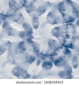 Round Tie Dye Shirt. Blue Swirl Background. Vector Old Background. Tie Dye Print Swirl. Seamless Indigo Shibori. Navy Circle Tie Dye. Blue Shibori Grunge. Grunge Batik. Spiral Japanese Repeat.