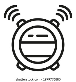 Round tracker icon. Outline Round tracker vector icon for web design isolated on white background