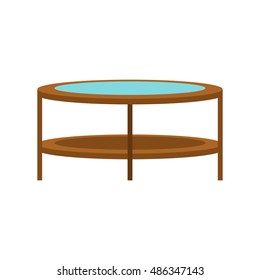 Round trampoline icon in flat style isolated on white background. Entertainment symbol vector illustration