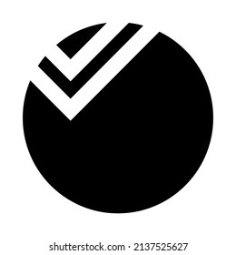round triangle border icon background logo 