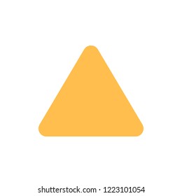 round, triangle icon. Element of material arrow symbol icon for mobile concept and web apps. Color round, triangle icon can be used for web and mobile