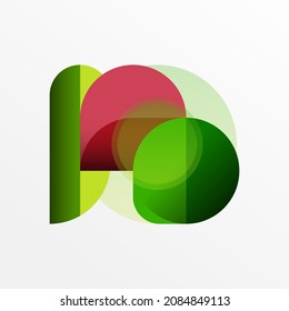 Round triangle shapes lines and circles. Geometric vector illustration for wallpaper banner background or landing page