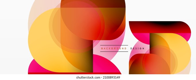 Round triangle shapes lines and circles. Geometric vector illustration for wallpaper banner background or landing page