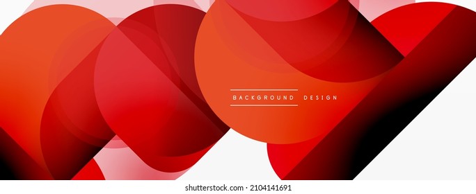 Round triangle shapes lines and circles. Geometric vector illustration for wallpaper banner background or landing page