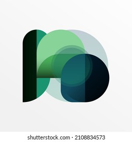 Round triangle shapes lines and circles. Geometric vector illustration for wallpaper banner background or landing page