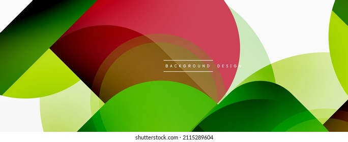 Round triangle shapes lines and circles. Geometric vector illustration for wallpaper banner background or landing page