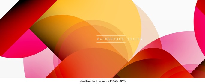 Round triangle shapes lines and circles. Geometric vector illustration for wallpaper banner background or landing page