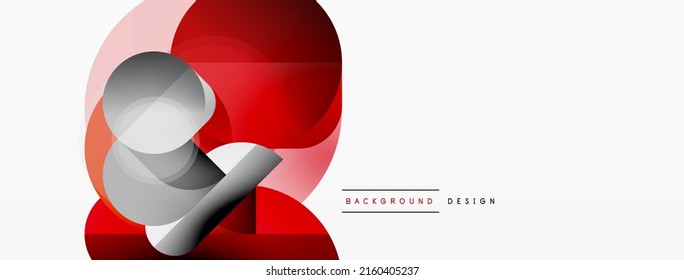 Round triangle shapes lines and circles. Geometric vector illustration for wallpaper banner background or landing page
