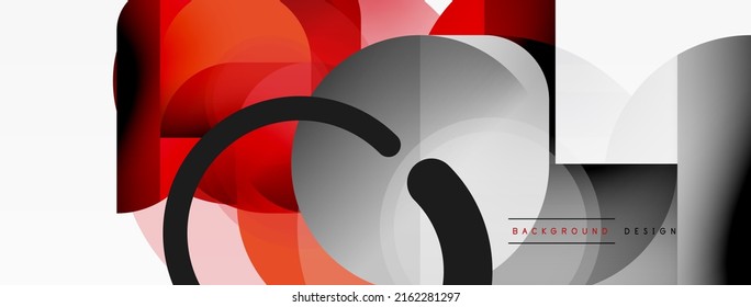 Round triangle shapes lines and circles. Geometric vector illustration for wallpaper banner background or landing page