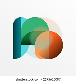 El triángulo redondeado forma líneas y círculos. Ilustración vectorial geométrica para fondo de banner de fondo o página de aterrizaje de papel pintado
