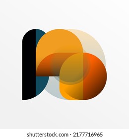 Round triangle shapes lines and circles. Geometric vector illustration for wallpaper banner background or landing page