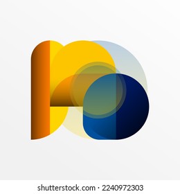 Round triangle shapes lines and circles. Geometric vector illustration for wallpaper banner background or landing page