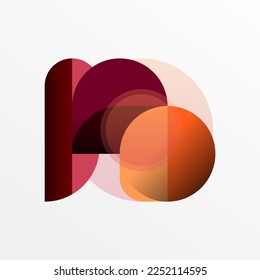 Round triangle shapes lines and circles. Geometric vector illustration for wallpaper banner background or landing page