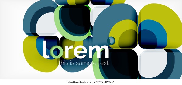 Zusammensetzung der geometrischen Runddreiecke, Vektorgrafik