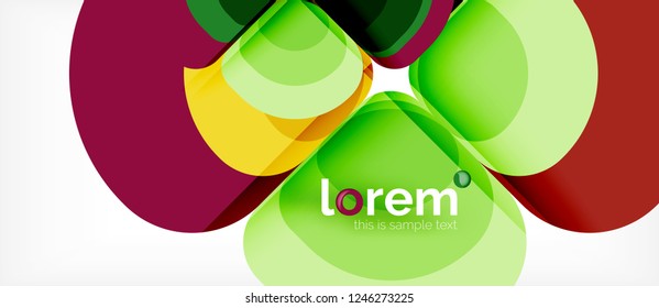 Zusammensetzung der geometrischen Runddreiecke, Vektorgrafik