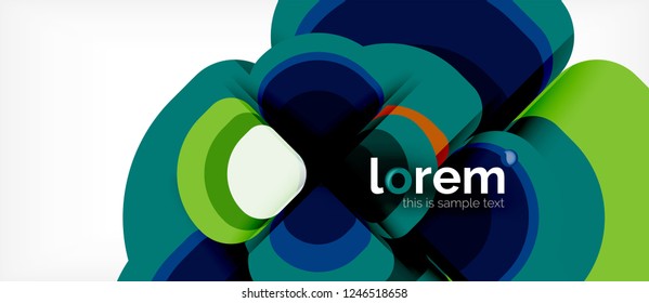 Zusammensetzung der geometrischen Runddreiecke, Vektorgrafik