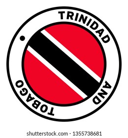 Round Trinidad and Tobago Flag Clipart