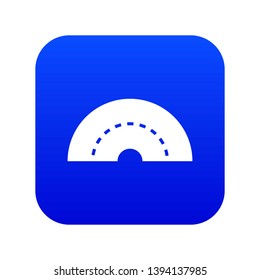 Round turning road icon digital blue for any design isolated on white vector illustration