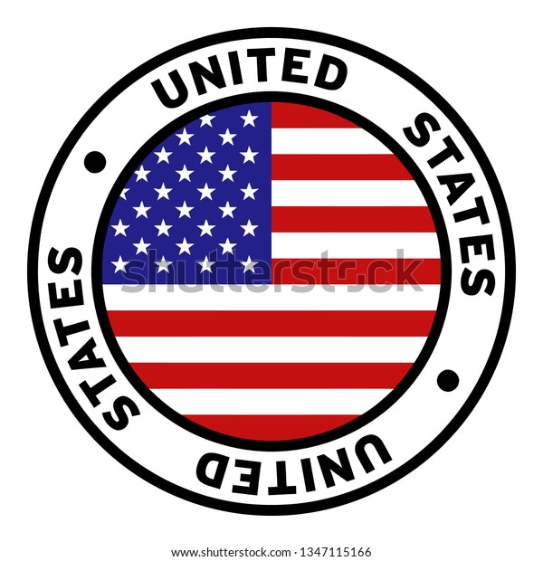 Round United States Flag Clipart 2 Stock Vector Royalty Free