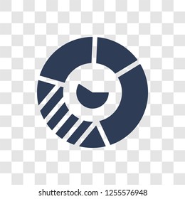 Round Value Chart icon. Trendy Round Value Chart logo concept on transparent background from Business and analytics collection