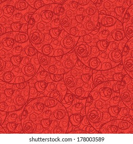 round vector abstract rose seamless wallpaper background pattern