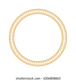 Round vector decorative patterns border frame. Collection of circles ornament isolated on the clear white background for frameworks,invitation card, photo and banners design