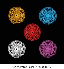 Round vector design or vector design