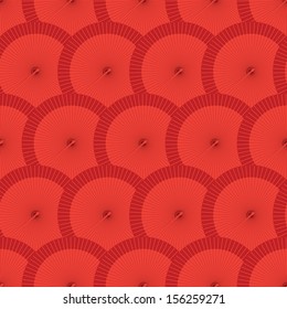 round vector flamenco fan seamless wallpaper background pattern 