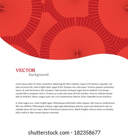 round vector flamenco fan wallpaper background