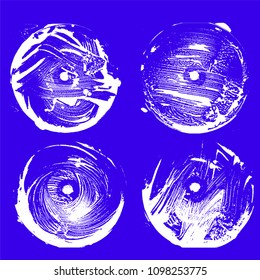 Round vector foam texture