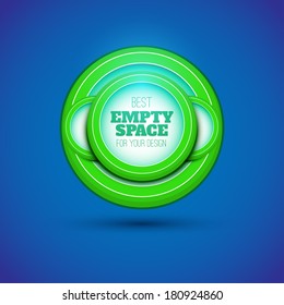 Round vector frame for your design