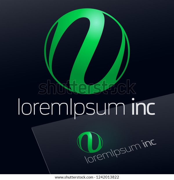 Round Vector Green Sign Logo Ecology Stock Vector (Royalty Free ...