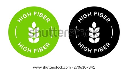 Round Vector High Fiber Labels