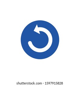 The round vector icon on eps 10 can be used for graphic design
