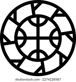 round Vector illustration on a transparent background. Premium quality symbols. Thin icons for concept and graphic design.