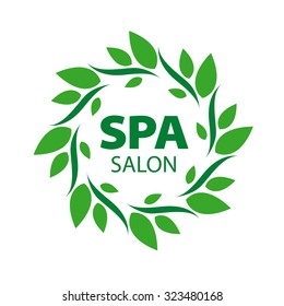 Round vector logo for Spa salon