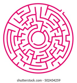  Round Vector   Maze for Children