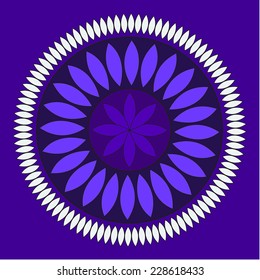 Round vector ornament Mandala.