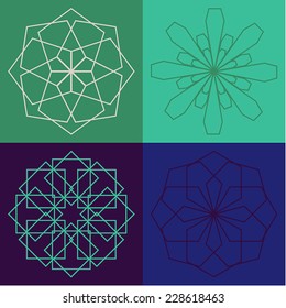 Round vector ornament Mandala. Geometric design