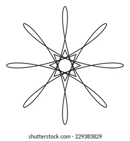 Round vector ornament Mandala. Traditional orient symbol. 