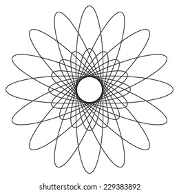Round vector ornament Mandala. Traditional orient symbol. 