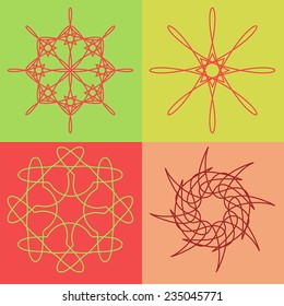 Round vector ornament Mandala. Traditional orient symbol. 