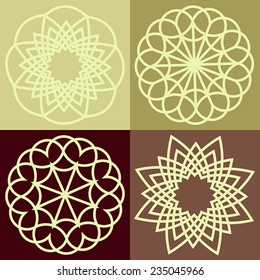 Round vector ornament Mandala. Traditional orient symbol. 