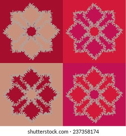 Round vector ornament Mandala. Traditional orient symbol. Print
