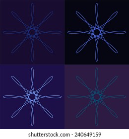 Round vector ornament Mandala. Traditional orient symbol. Print