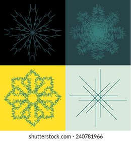 Round vector ornament Mandala. Traditional orient symbol. Print