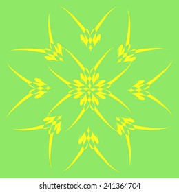 Round vector ornament Mandala. Traditional orient symbol. Print